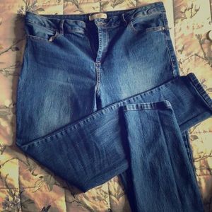 ROUTE 66 skinny leg blue jeans